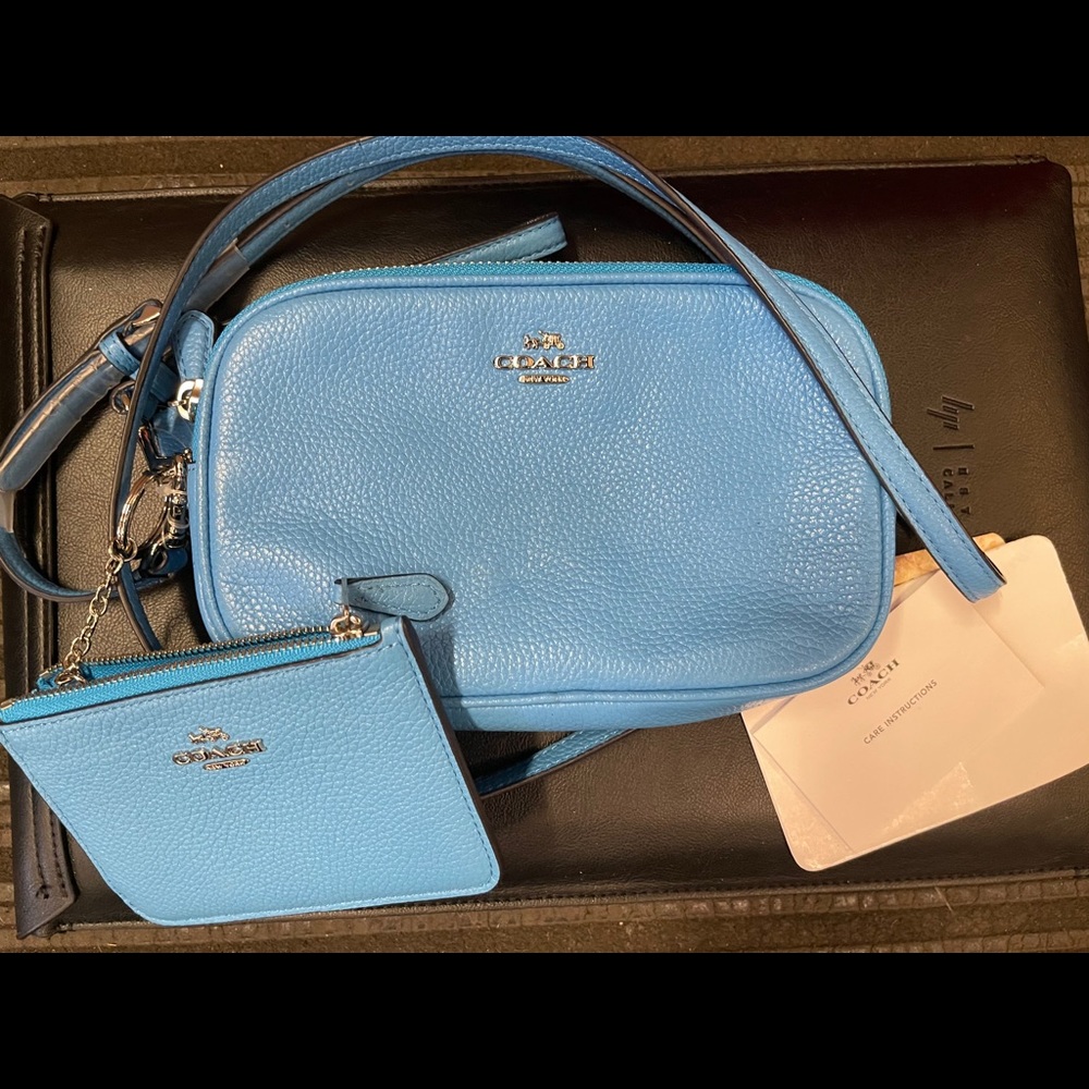 NWT Coach Crossbody & Matching Key Change Purse
